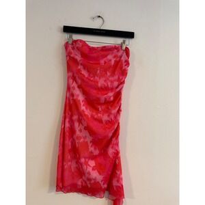 Floral‎ Strapless Dress